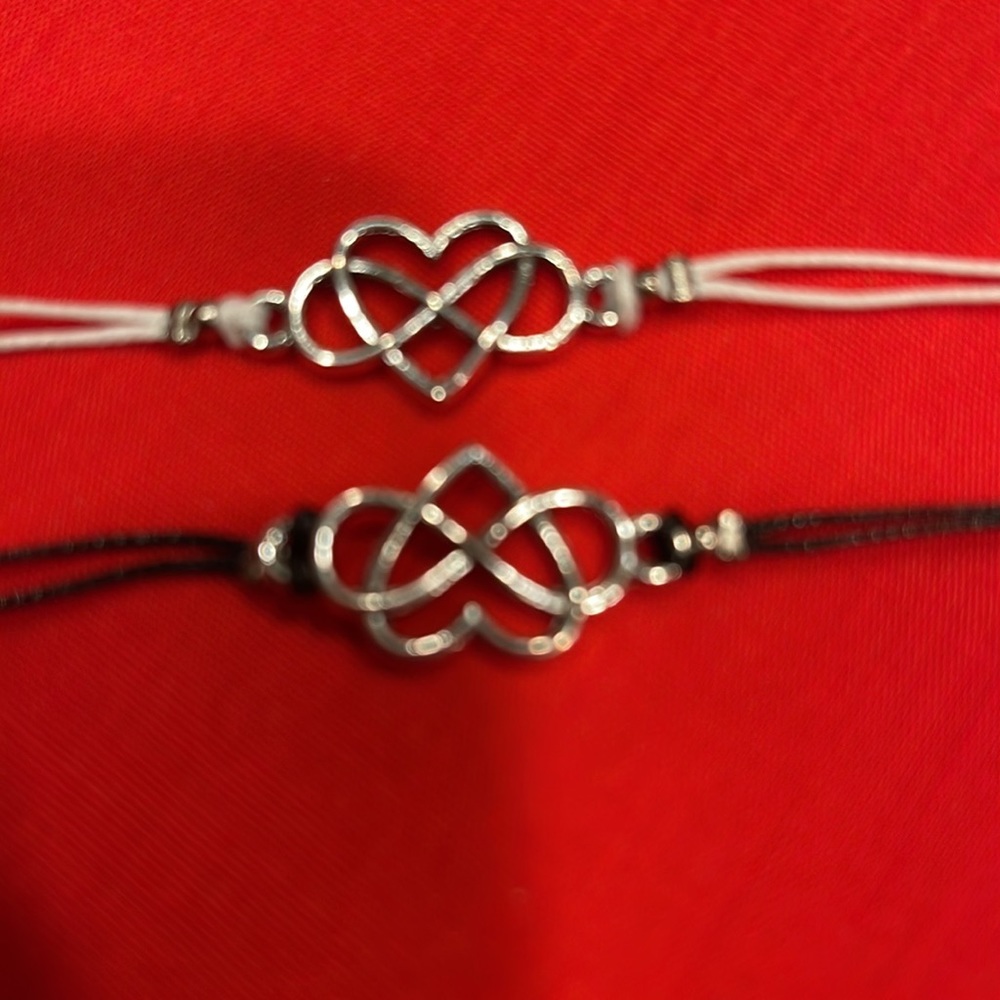 Pair of New Delicate Light Metal Bracelets